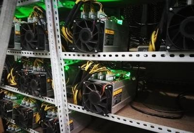 A modern mining farm showcasing advanced equipment